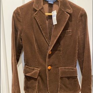 Ralph Lauren Blazer Corduroy Brown size 2